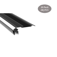 Charger l&#39;image dans la galerie, 80*32mm Aluminum LED Profile With Anti-Slip Rubber for Stair,Cinema Step Up and Down Lighting（DK-MP8032）
