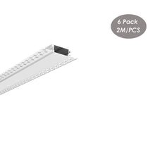 Afbeelding in Gallery-weergave laden, 88*18mm Plaster-in LED Profile Extrusion,Trimless Recessed into 5/8&quot; Drywall Aluminium Channel with Flange(DK-DP8818)
