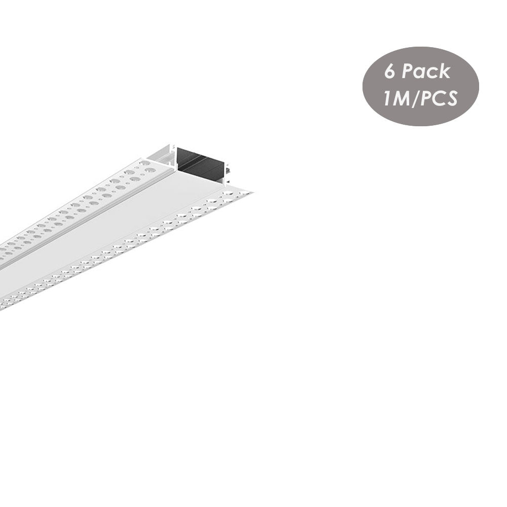 88*18mm Plaster-in LED Profile Extrusion,Trimless Recessed into 5/8