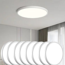 Afbeelding in Gallery-weergave laden, 9 Inch 20W LED Flush Mount Ceiling Light 5000K Daylight 120V Surface Mount Ceiling Light LED Flat Modern Ceiling Light Fixture for Kitchen Bedroom Living Laundry Room
