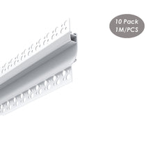 Charger l&#39;image dans la galerie, 91*15mm Architectural Skirting LED Plaster Profile Wall Ceiling Aluminum LED Channel Extrusion Track(DK-DP9115)
