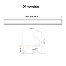 Carica l&#39;immagine nel visualizzatore di Gallery, 95*79mm LED Strip Light Aluminum LED Profile Channel with Hand Rails for Shopping Mall Hospital Stairs(DK-MP9579)
