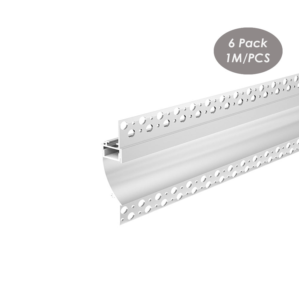 96*18mm Indirect Lighting Skirting Board Drywall Aluminum LED Profile Trimless Recessed for LED Strips(DK-DP9618)