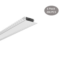 Charger l&#39;image dans la galerie, 98*18mm Plaster-in Aluminum LED Profile Channel Extrusion Drywall Gypsum Trimless Recessed for LED Strips(DK-DP9818)
